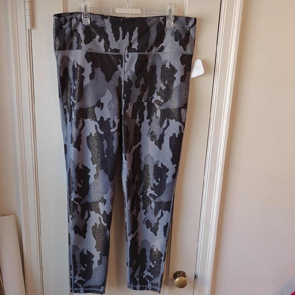 Mono B Black & Grey Camo Leggings 3XL